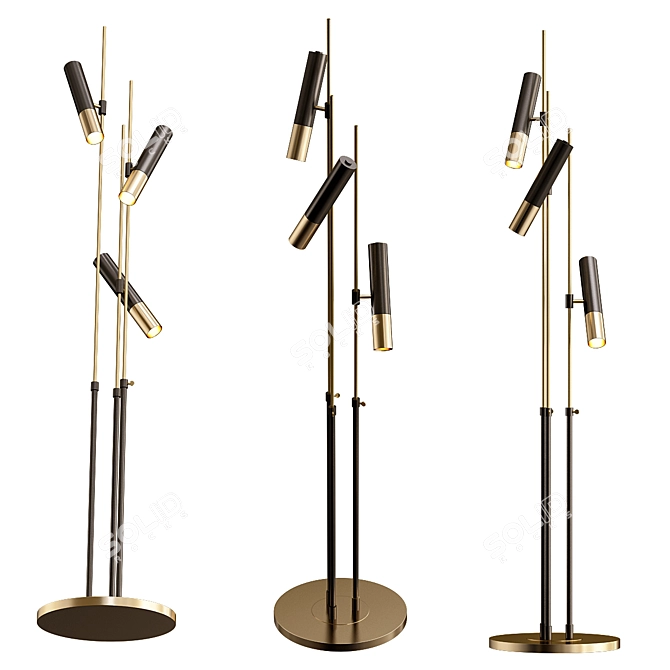 Elegant DelightFull Floor Lamp 3D model image 1