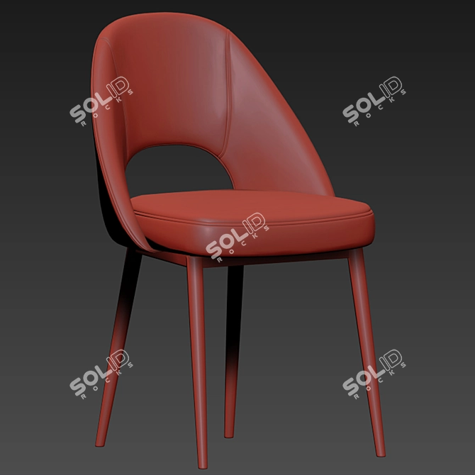 Elegant Cullaville Dining Chair 3D model image 4