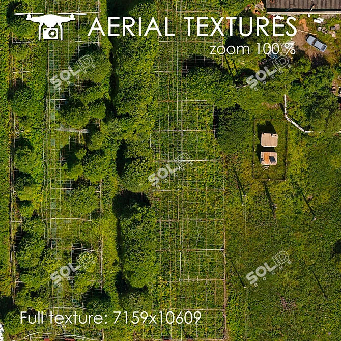 Aerial Terrain Texture Pack 3D model image 4