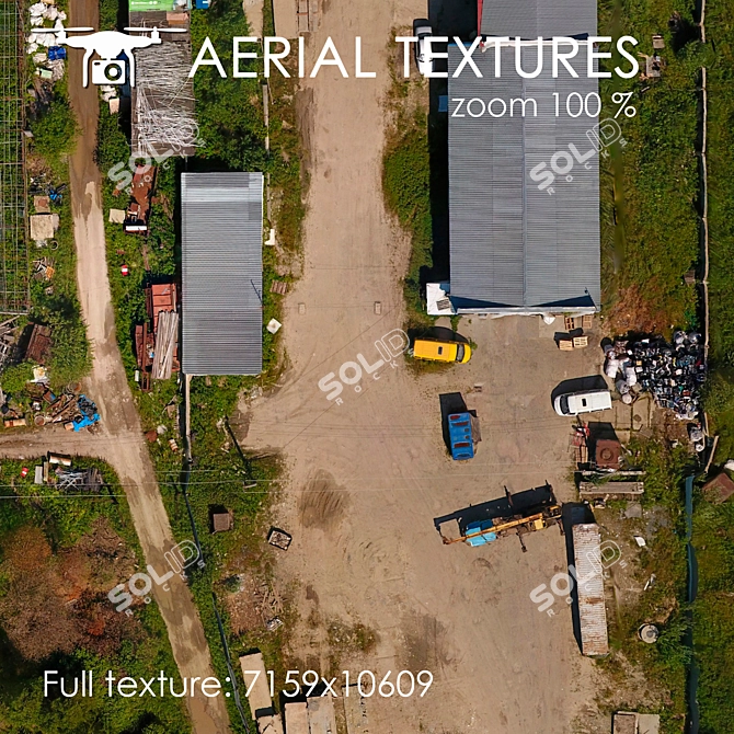 Aerial Terrain Texture Pack 3D model image 5