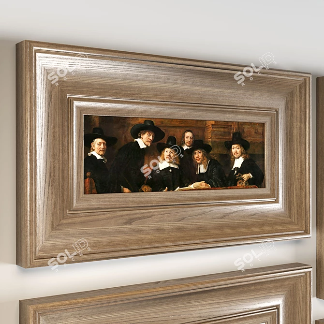 Rembrandt Texture Art Frames 3D model image 3