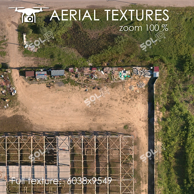 Aerial Topography Pack: High-Resolution, Realistic Textures 3D model image 2