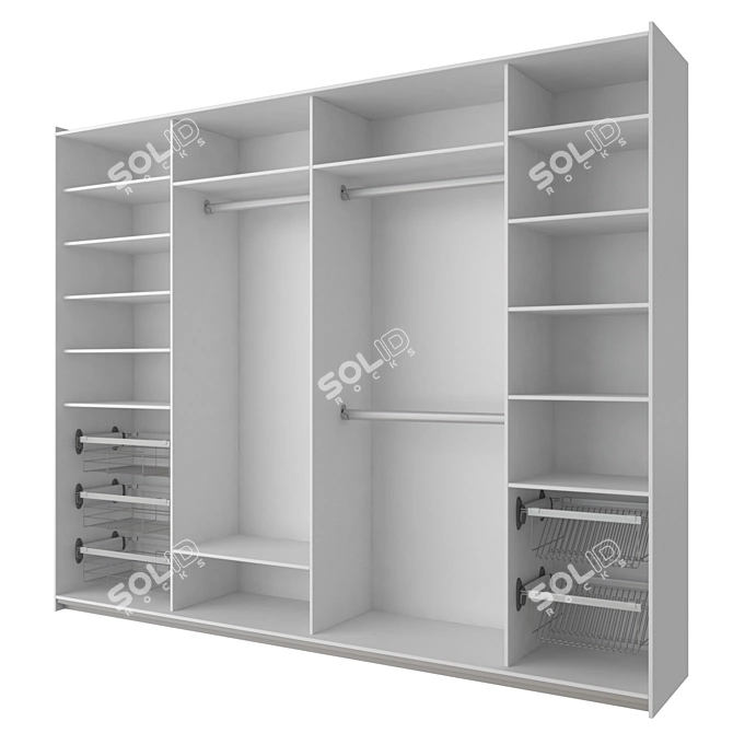 PS10 Cinetto Sliding Wardrobe 3D model image 4