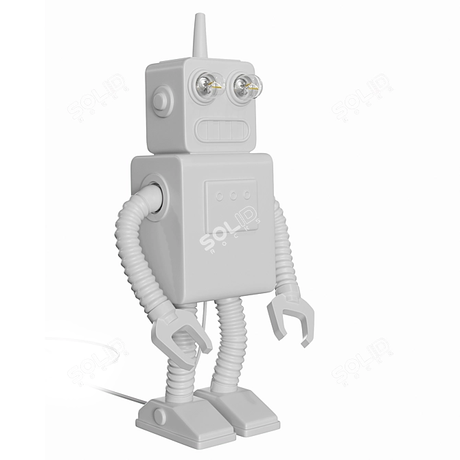 Seletti Porcelain Robot Lamp 3D model image 2