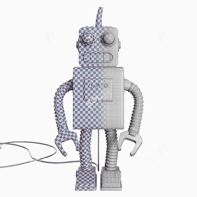 Seletti Porcelain Robot Lamp 3D model image 5