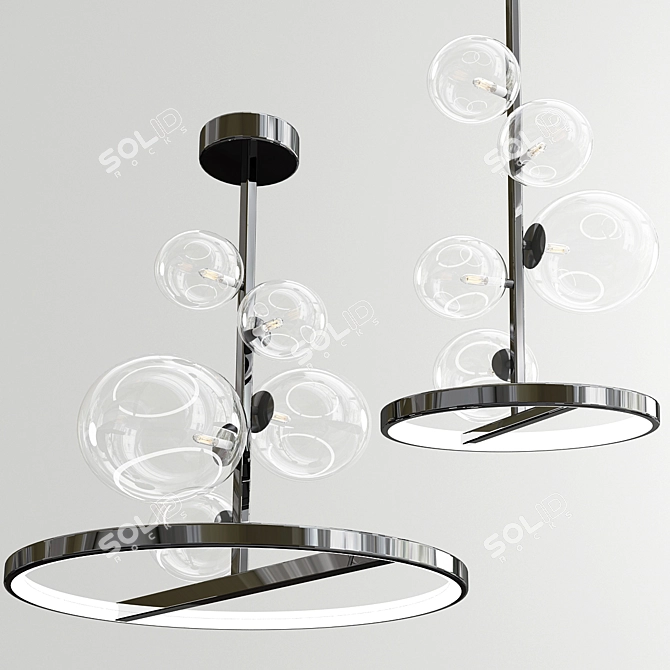 Modern Iona B Pendant Lamp 3D model image 1