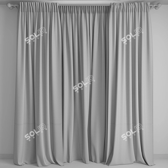 Elegant Drapes - Transform your space 3D model image 2