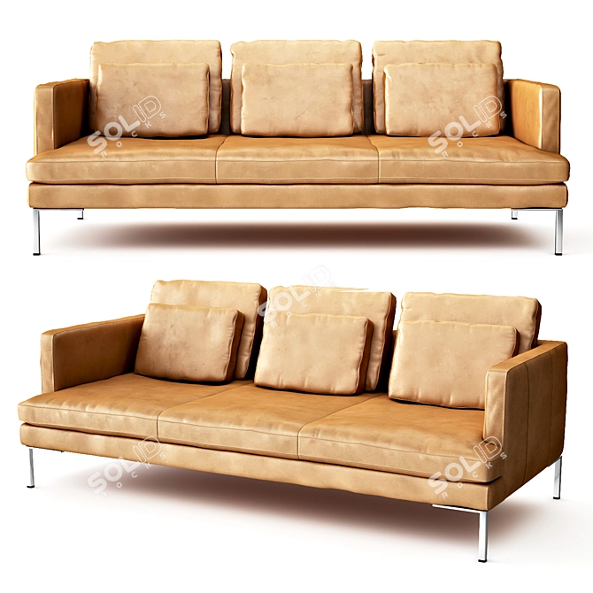 BoConcept ISTRA-2 Sofa: Luxurious Comfort in a Stylish Design 3D model image 2
