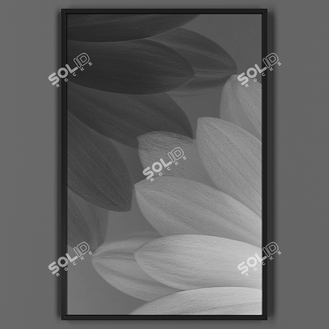 Title: Black Frame Art Print 3D model image 1