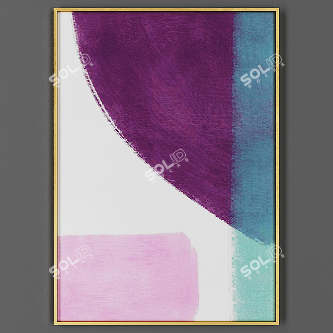 Elegant Frame for Artworks 3D model image 1