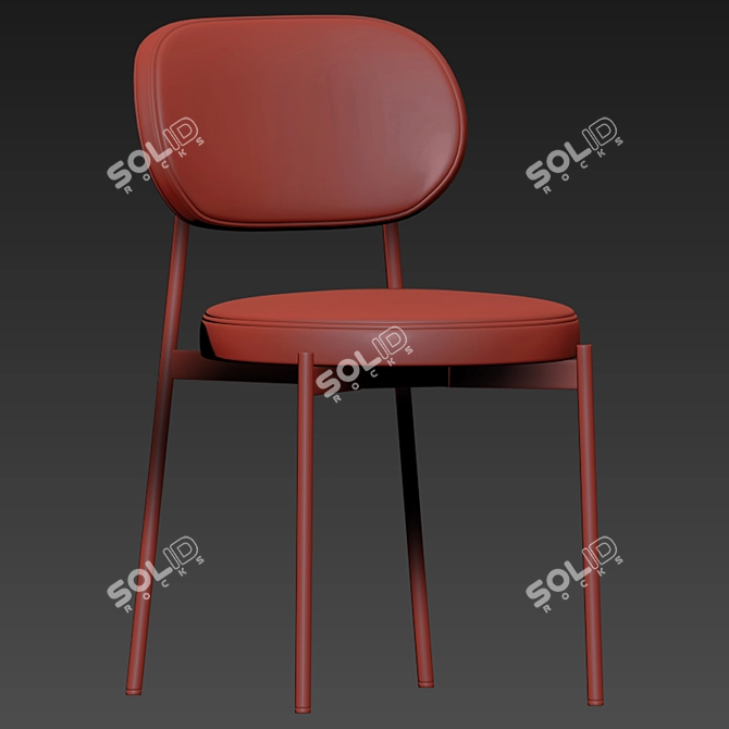 Elegant Beaufort Dining Chair 3D model image 3