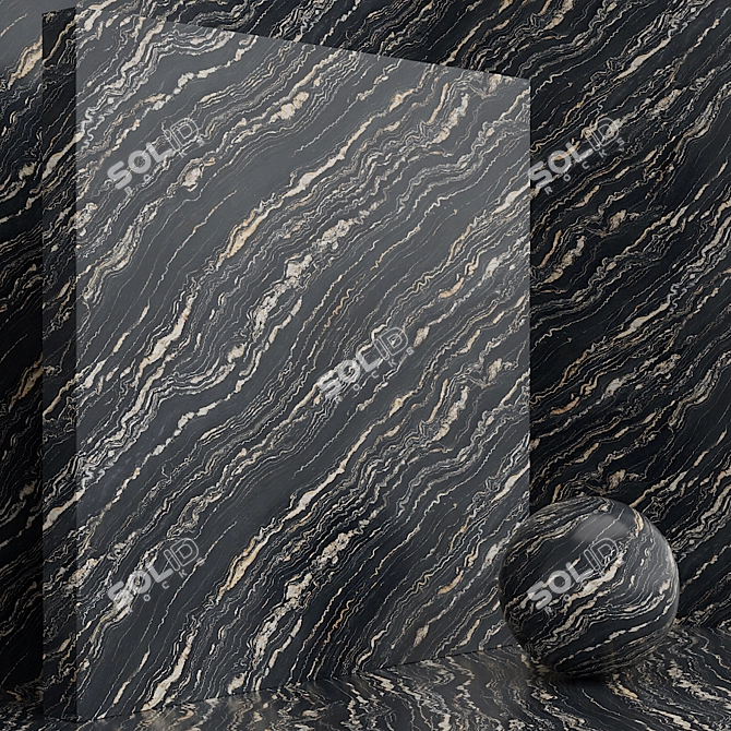 Seamless Stone Marble Texture Set 3D model image 2