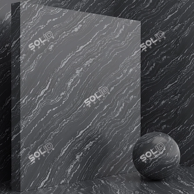 Seamless Stone Marble Texture Set 3D model image 3