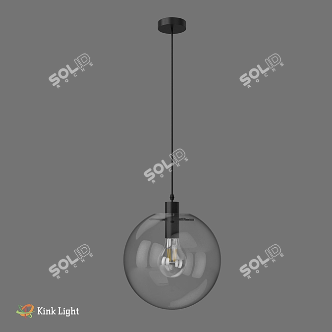 Kink Light Suspension Mercury 20-35cm 3D model image 1