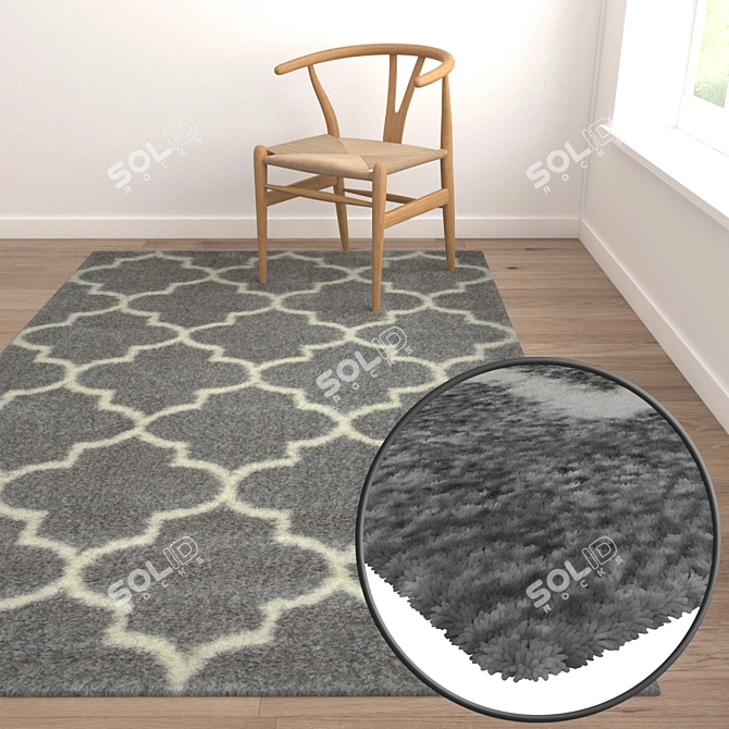 High Quality Carpets Set 1670 3D model image 5