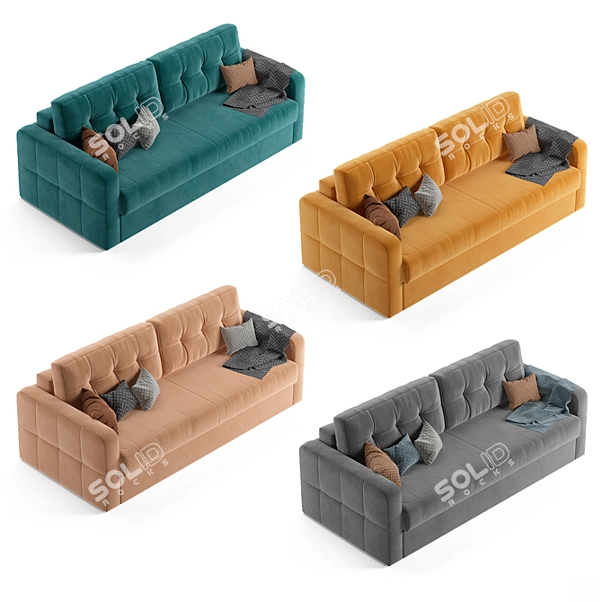 Askona Loko Sofa: Luxurious Comfort 3D model image 2