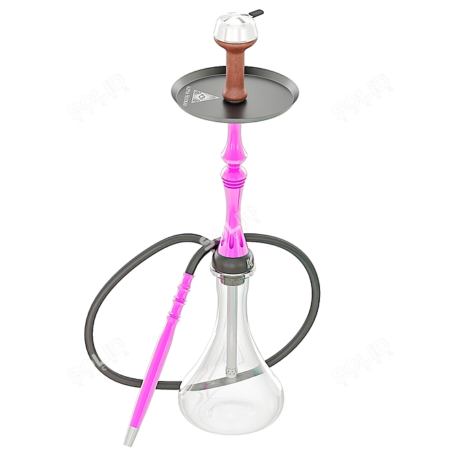 Title: Sleek Alpha Kappa Hookah 3D model image 2