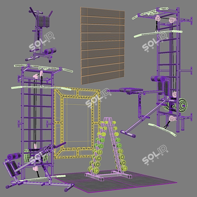 Ultimate Swedish Wall Combo with Upper and Lower Link 3D model image 7