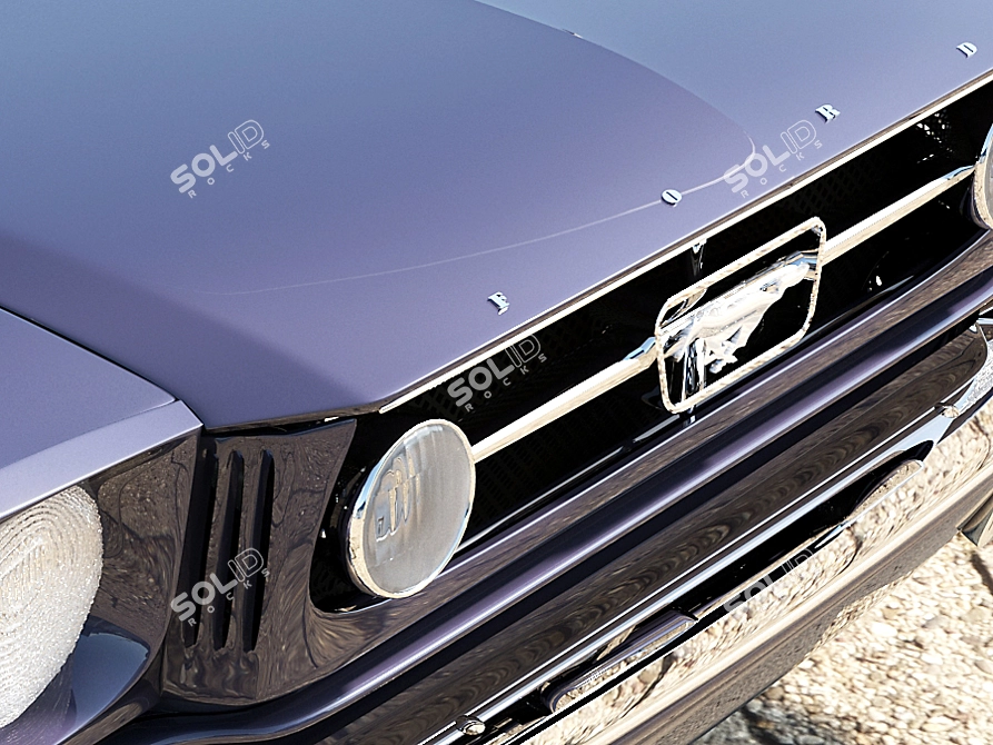 Classic 1965 Ford Mustang 3D model image 4