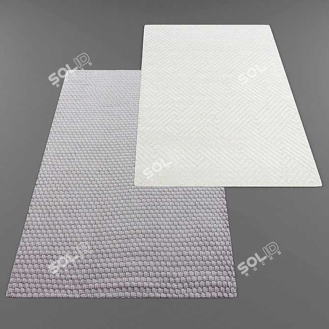 Title: Contemporary Style Carpets 3D model image 2