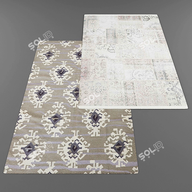 Title: Contemporary Style Carpets 3D model image 3