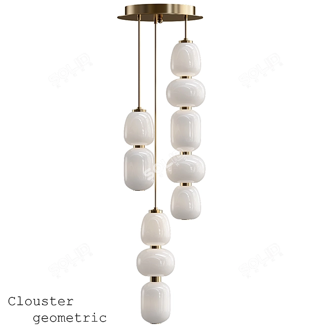 Clouster Geometric 3D Model 3D model image 1