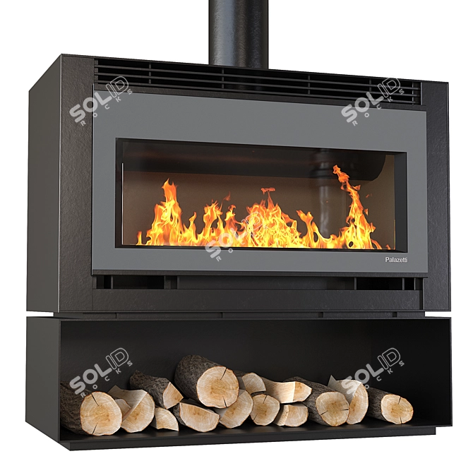 Elegance in Flames: Palazetti Fireplace 3D model image 2