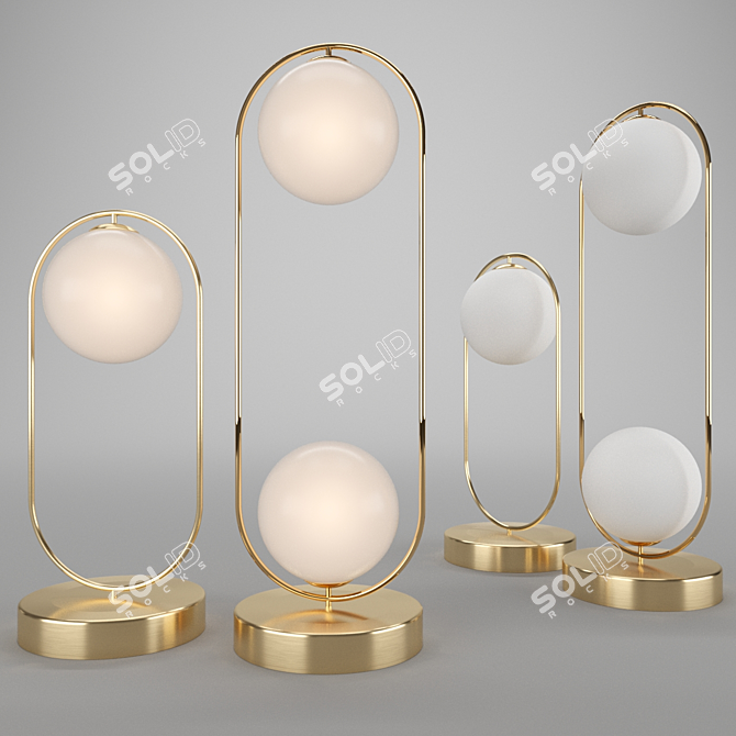 Scandinavian Elegance in a Lamp 3D model image 1