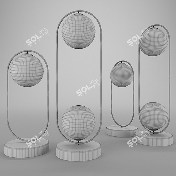 Scandinavian Elegance in a Lamp 3D model image 2