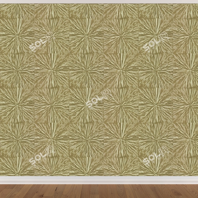 Seamless Wallpaper Set - 3 Colors 3D model image 4