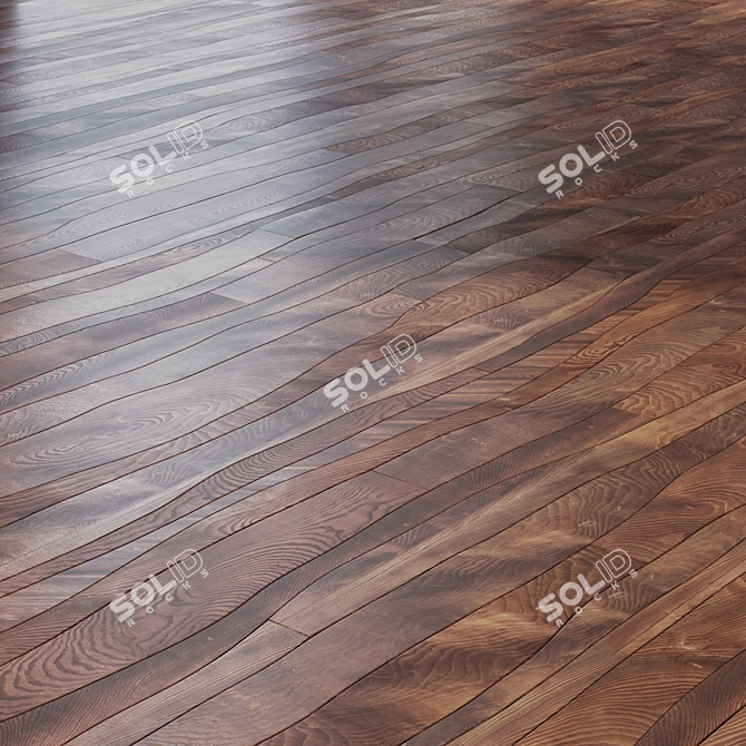 Seamless Weave Parquet: Ultimate Elegance 3D model image 1