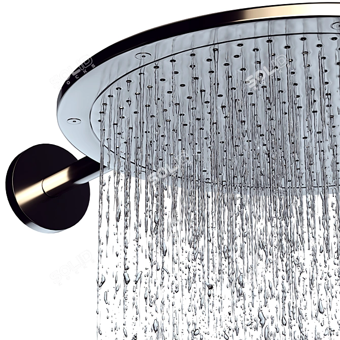 Luxury Overhead Shower Set 3D model image 3