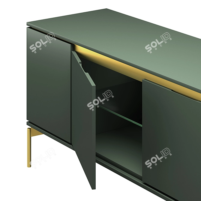 Italian Design Hug Sideboard 3D model image 2