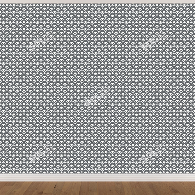 Seamless Wallpaper Set - 3 Designs 3D model image 3