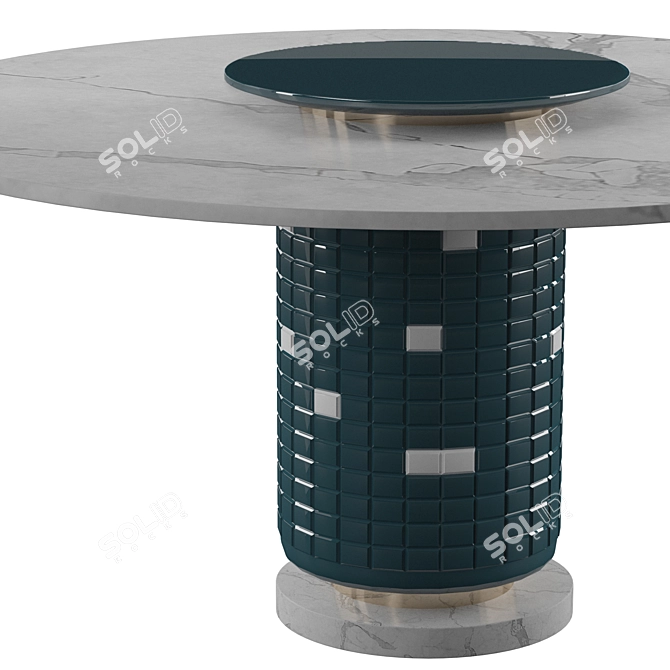 Sleek 2019 Private Label Dining Table 3D model image 2