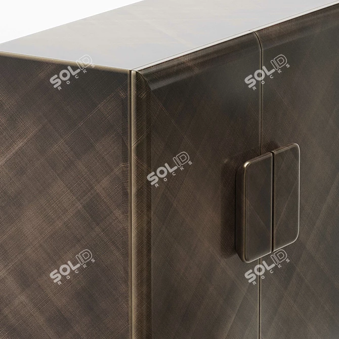 Elegant Tudor Sideboard by Cattelan Italia 3D model image 3