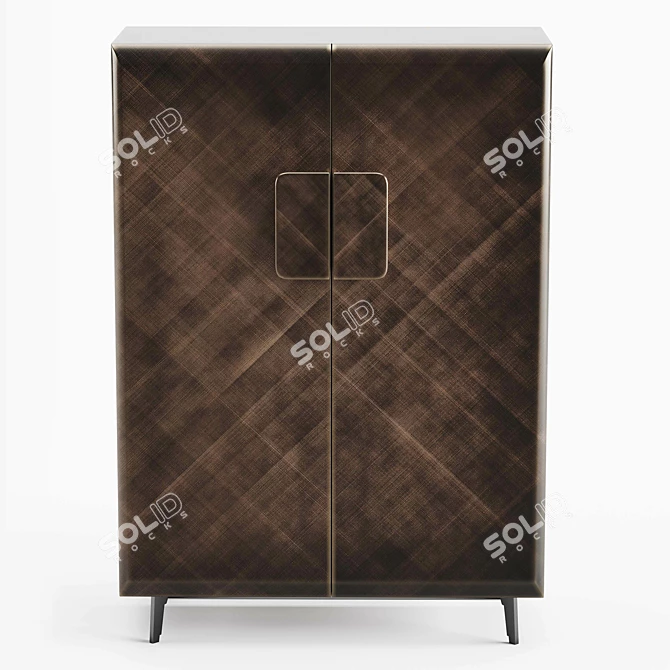 Elegant Tudor Sideboard by Cattelan Italia 3D model image 5