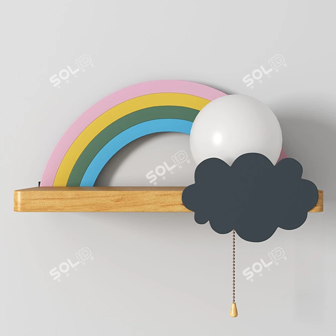 Rainbow Dreams Wall Light 3D model image 3