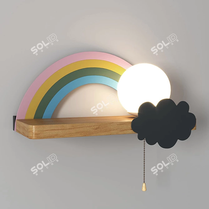 Rainbow Dreams Wall Light 3D model image 4