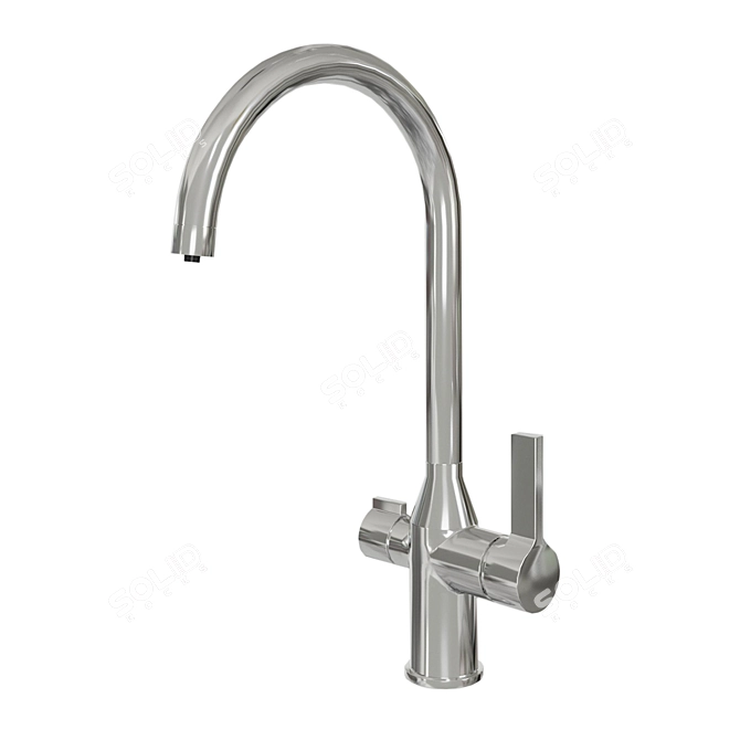 Sleek Pure IDDIS Kitchen Faucets 3D model image 2