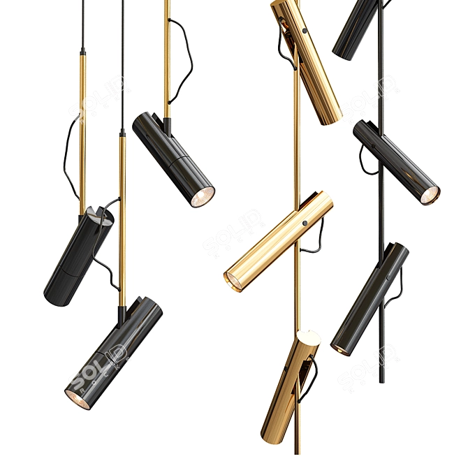 Elegant Pendant Lights Collection 3D model image 2