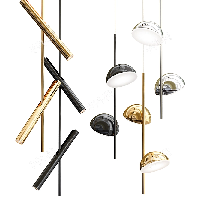Elegant Pendant Lights Collection 3D model image 3
