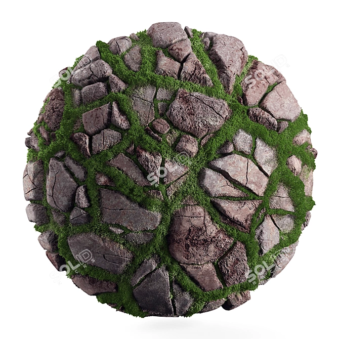 PBR FlagStone - 4K Seamless 3D model image 4