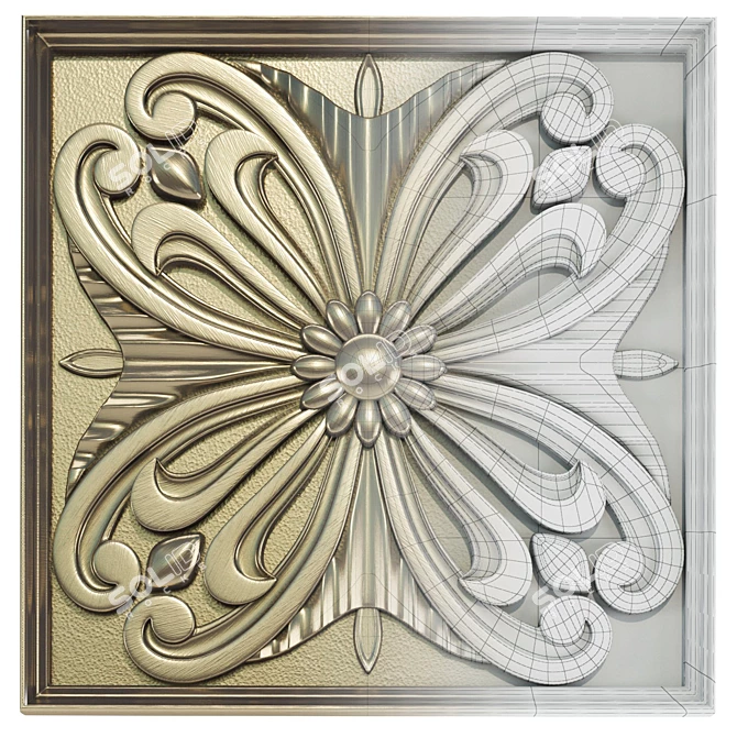 5-Piece Decorative Panel Set 3D model image 2