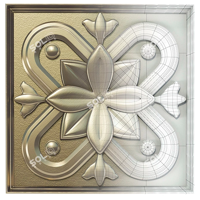 5-Piece Decorative Panel Set 3D model image 3