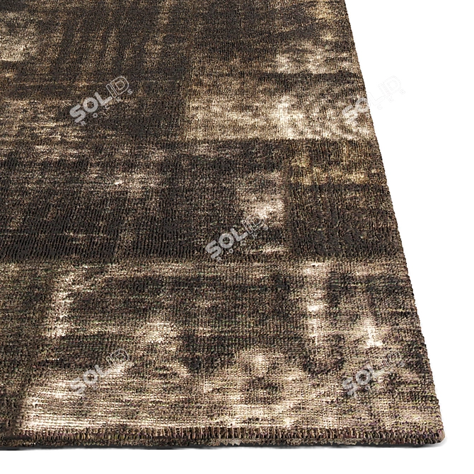 Elegant Living Room Carpet 3D model image 2