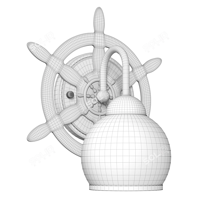 Omnilux OML-50501-01: Elegant Country Style Wall Lamp 3D model image 3