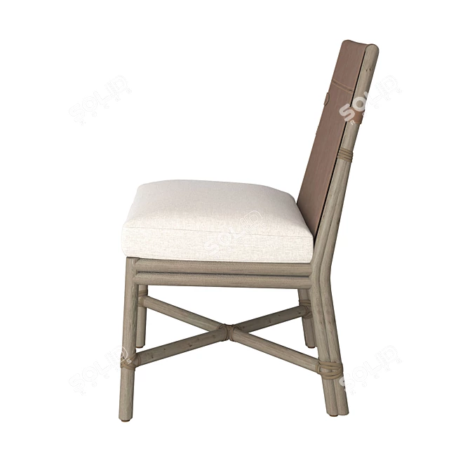 Elegant Bercut Dining Chair 3D model image 3