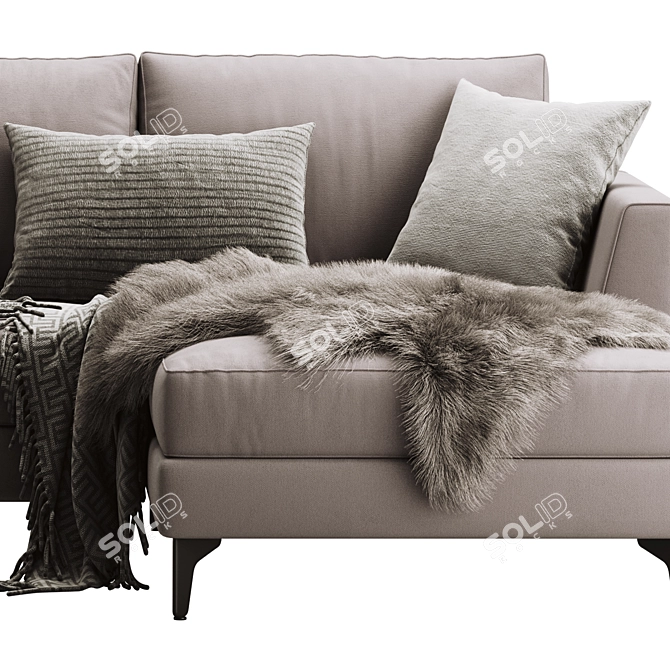 Meridiani Louis Up Sofa - Modern and Elegant Furniture 3D model image 3