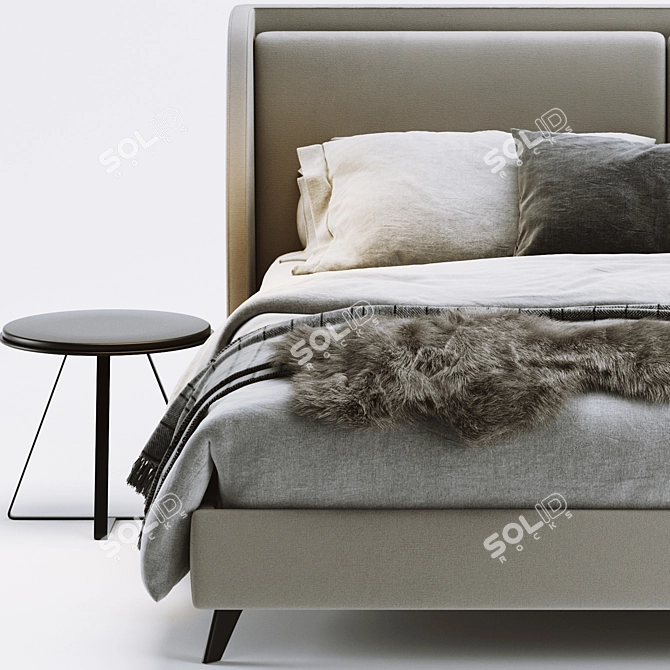 Enzo Bed: Luxurious Comfort for Your Home 3D model image 3